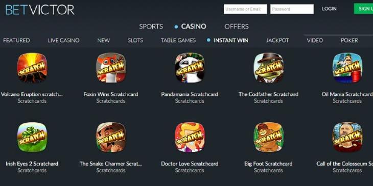 Win Money on Scratch Cards at BetVictor Casino