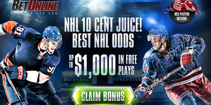 Bet Online Anticipates the NHL Season With Up To $1,000 in Free Plays