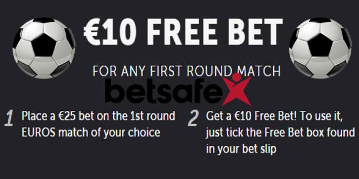 Free bet on the Euros at Betsafe!