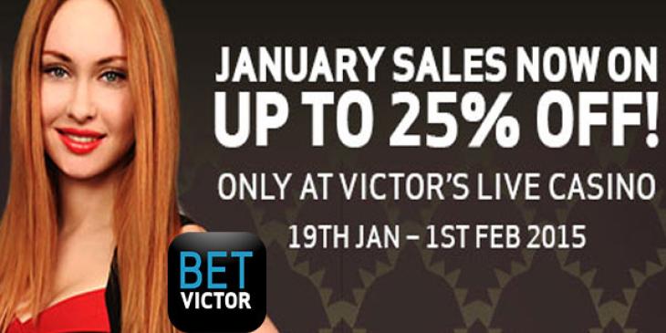 Go Get the 25% Off at Betvictor Casino’s January Sale