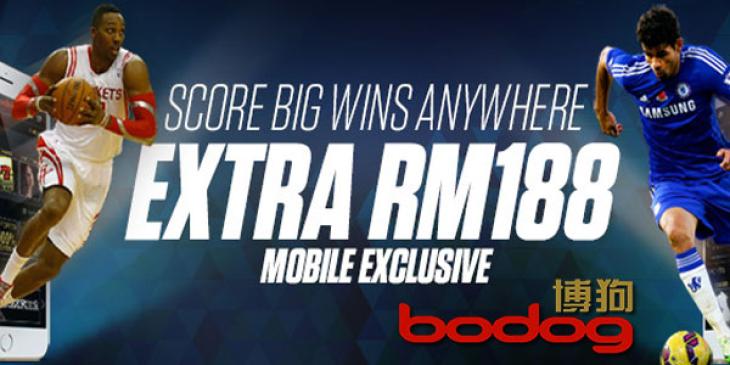 100% Money Back bonus being offered for Mobile Bets from Bodog88