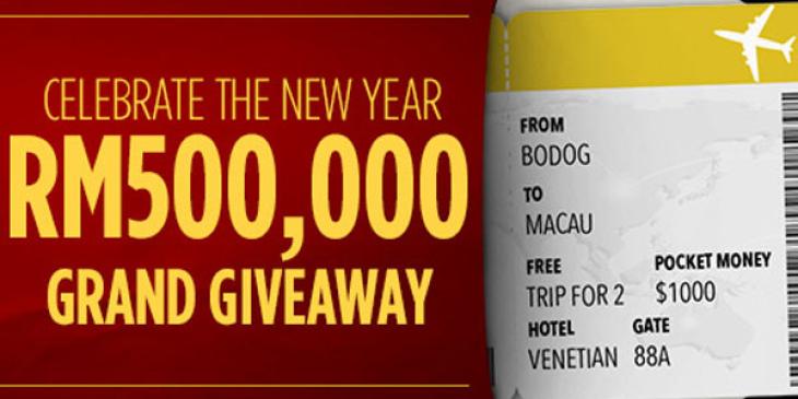 Bodog88 Casino’s MYR 500,000 ($138,000) Giveaway Makes New Year Come Alive