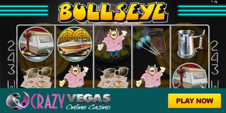Hit the Bullseye with this Funny New Darts Slot at Crazy Vegas Casino!