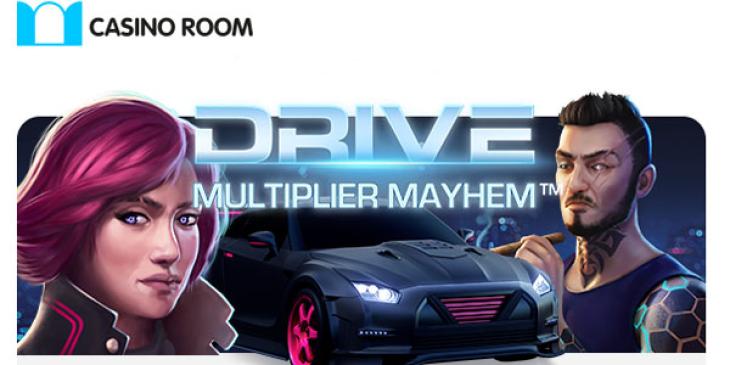 Pedal to the Metal at Casino Room! 20 Free Spins Bonus Code on the New Drive: Multiplier Mayhem!