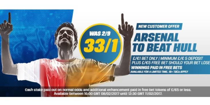 Coral Sportsbook Offers the Best Odds For Arsenal vs Hull