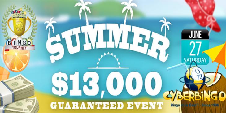 Win Great Money in CyberBingo’s USD 13,000 Guaranteed Bingo Tourney