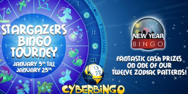 Reach for the Stars in the Stargazers Bingo Tourney from CyberBingo