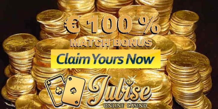 Claim a EUR 100 Deposit Bonus from Jubise Online Casino
