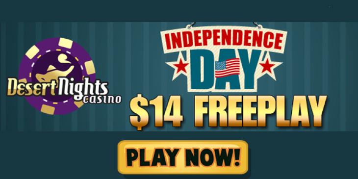 Claim USD 14 Freeplay Bonus at Desert Nights Casino