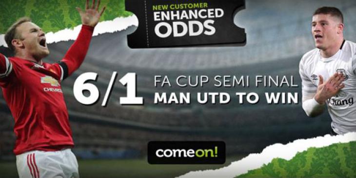 Enhanced odds on Man United to new players at ComeOn! Sportsbook