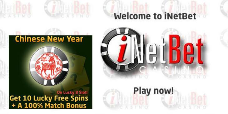 Get 10 Lucky Free Spins to Celebrate Chinese New Year at iNetBet Casino