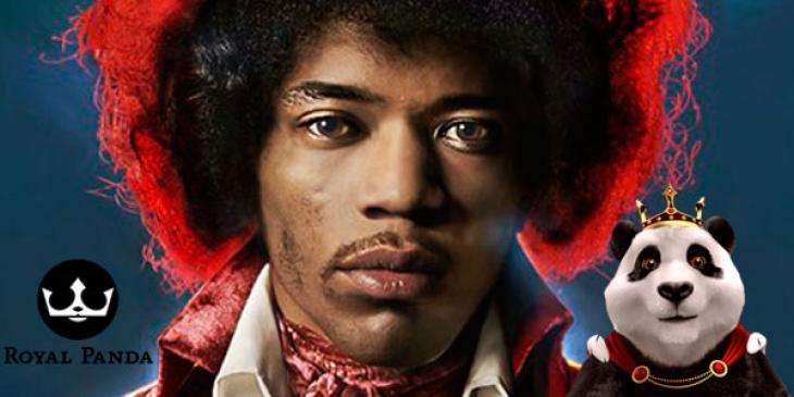 Play Jimi Hendrix slot on Royal panda with 150 free spins!
