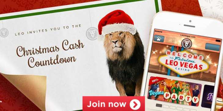 Win Plenty of Prizes in the LeoVegas Casino Christmas Cash Countdown