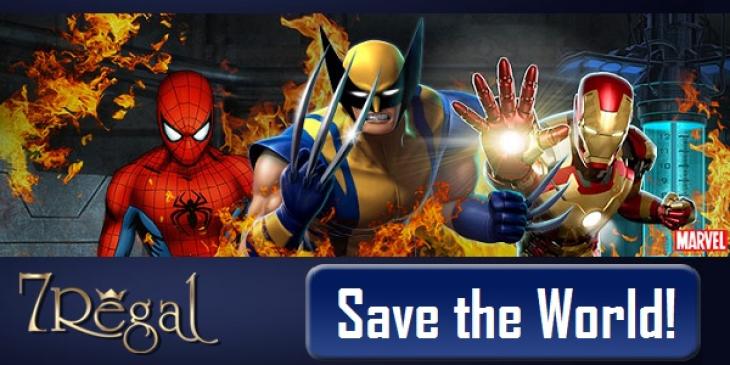 Play Marvel Slots for Progressive Jackpots at 7Regal Casino!