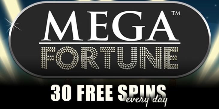 Collect 30 Mega Fortune Slot Free Spins Daily at Casino Sieger