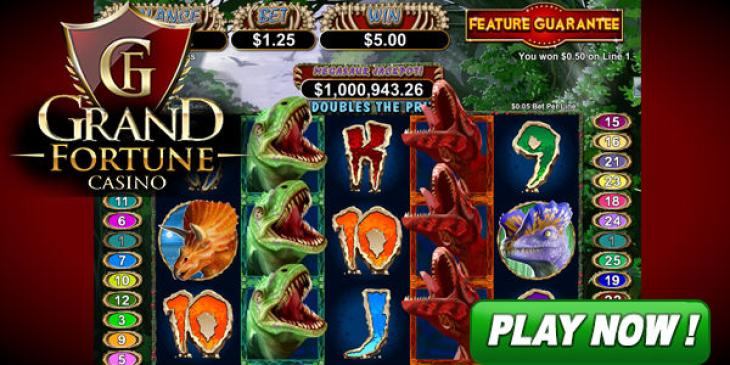 Play the New Megasaur Video Slot at Grand Fortune Casino