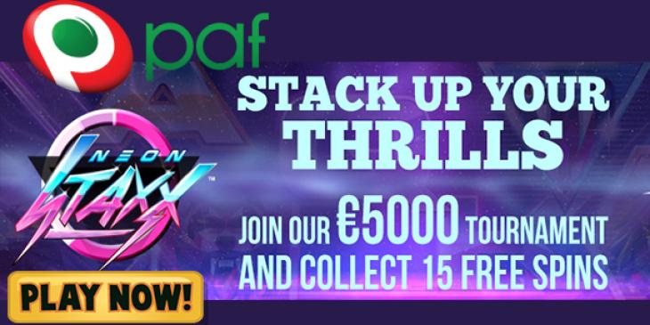 Win Up to EUR 5,000 on the Paf Casino Tourney