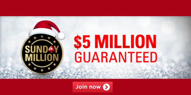 Win $500,000 at the Sunday Million Christmas Poker Tournament of Poker Stars!