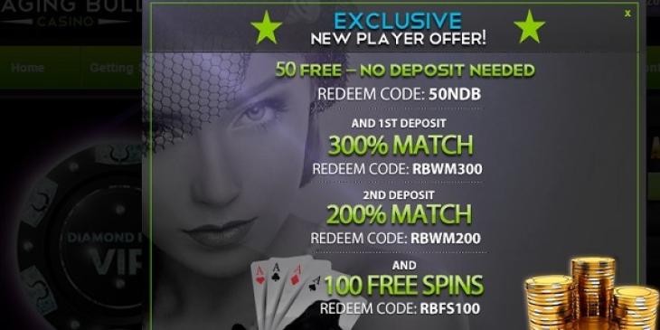 Exclusive Free Spins Bonus at Raging Bull Casino!