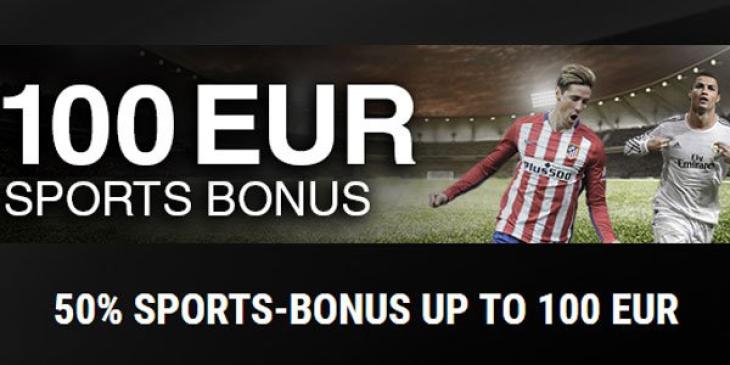 100 EUR Sports Bonus for new customers at READYtoBET