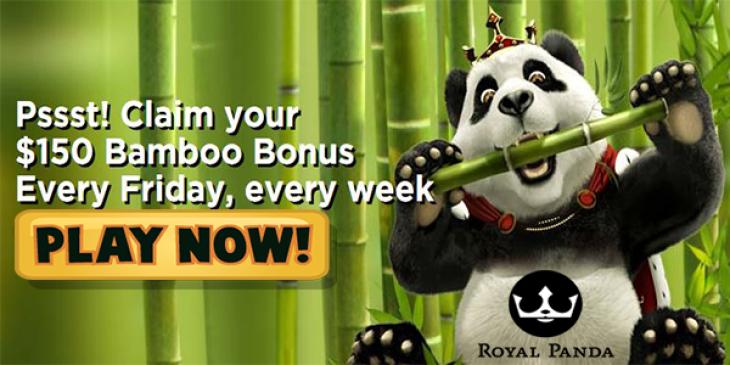 Gather the Weekly EUR 150 Bamboo Bonus at Royal Panda Casino