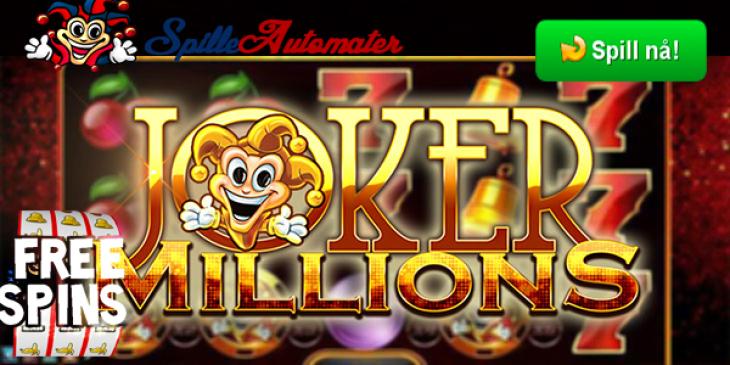 SpilleAutomater Casino gir 10 gratisspinn på Joker Millions slot
