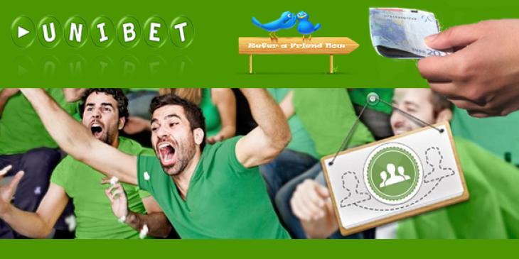 Invite your Friends for Superb EUR 20 Bonus at Unibet Sportsbook