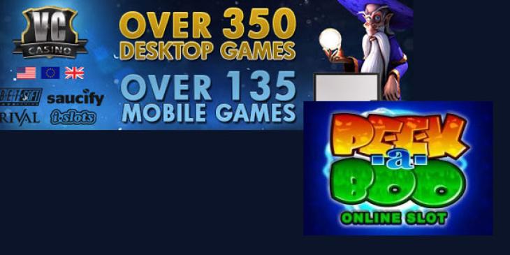 Try the Peek-a-Boo Pokie with a 100% max. $500 Welcome Bonus at Crazy Vegas Casino!