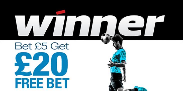 Join Winner Sportsbook Today and Enjoy a EUR 20 Free Bet