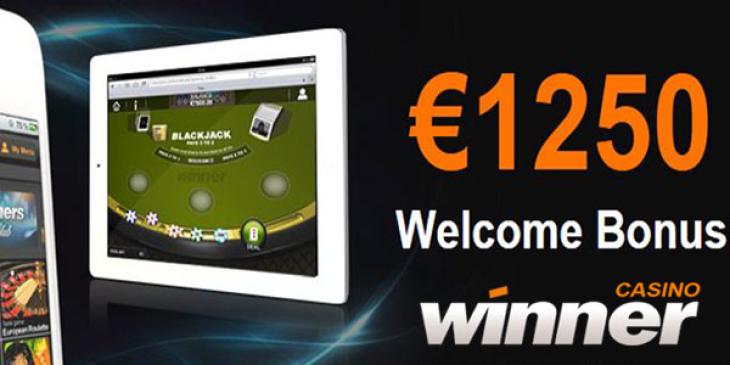 Mobile Players at Winner Mobile Casino get a Welcome Bonus up to EUR 1,250