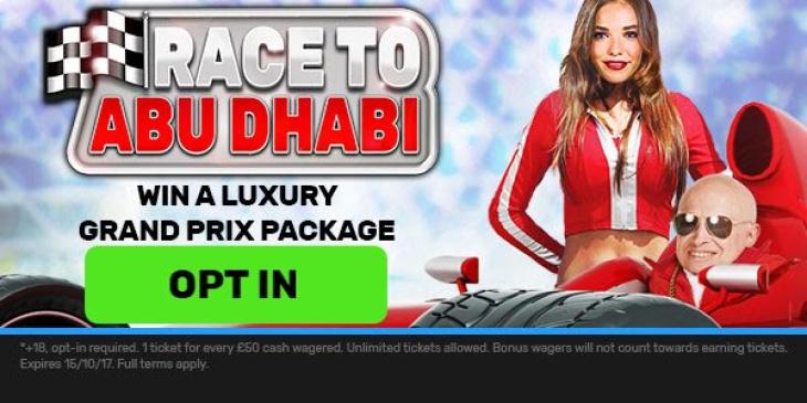 Join bgo Casino and Win a Trip to Grand Prix Race in Abu Dhabi