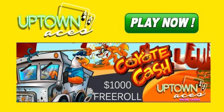Grab Your Lucky Harvest of USD1000 on Uptown Aces’ Coyote Cash Online Cash Slot This Thanksgiving!