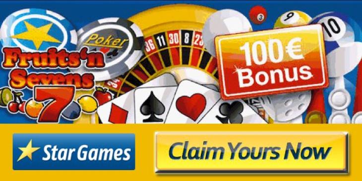 Pick up Your 100% Max. EUR 100 Bonus and Find the Best Casino Games at StarGames Casino!