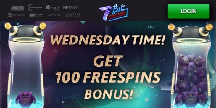 Win 100 Free Spins for Starburst Slot Every Wednesday at 7Bit Casino!
