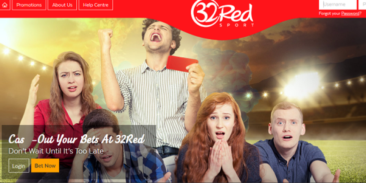 Cash-out on your bets at 32Red Sports
