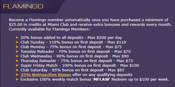 How Does the Monthly Loyalty Reward Program at Miami Club Casino Work?