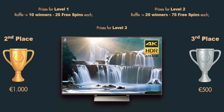 Win a Sony 4K TV or €1,000 Cash Prize with Tangiers Casino’s New Year Giveaway