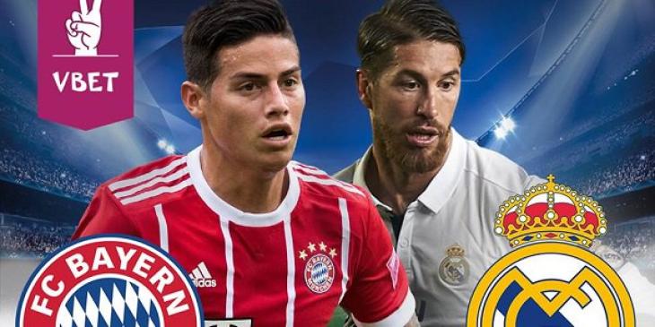 Vbet Sportsbook’s Facebook Betting Offers Win You $20 for Bayern v Real Predictions