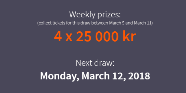 Betsson Casino’s Random Cash Giveaway Offers Kr 1,000,000 and Daily Free Spins!