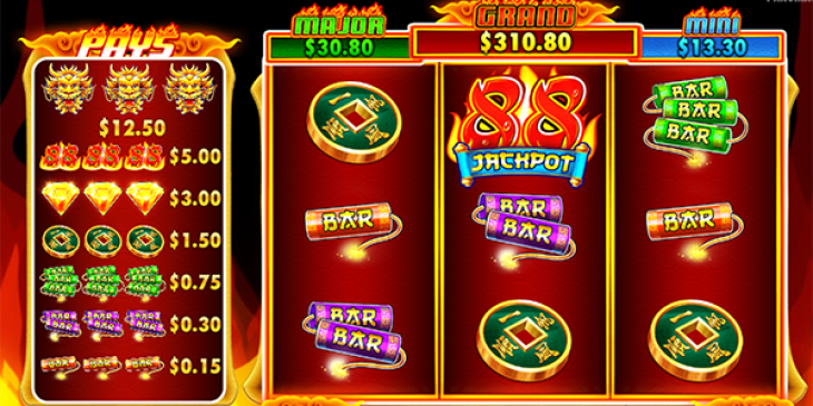 Collect Fire 88 Slot Free Spins at Spartan Slots