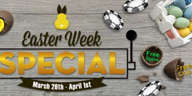 Enjoy Daily Match Bonus for Easter at Vegas Crest Casino!