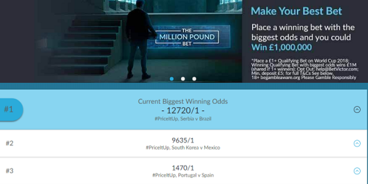 Win a Million Pounds at BetVictor