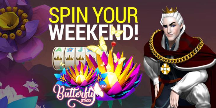 Score 50 Butterfly Staxx Free Spins at King Billy Casino