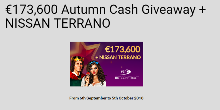 Join Vbet Casino and Win a Nissan Terrano!
