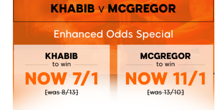 Enhanced Boxing Odds: Khabib v McGregor Special Offer at 888sport