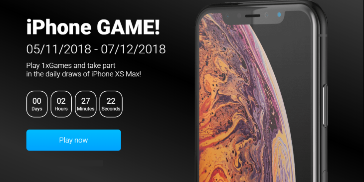 Enjoy 1xBET Casino’s Daily iPhone Xs Max Giveaway!