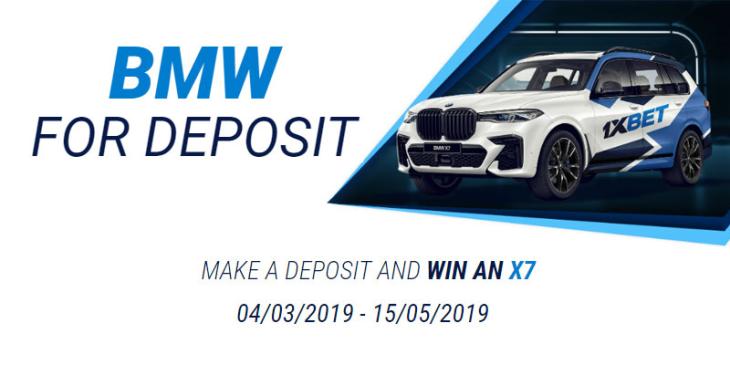 Make a Deposit at 1xBet Casino and Win a BMW X7