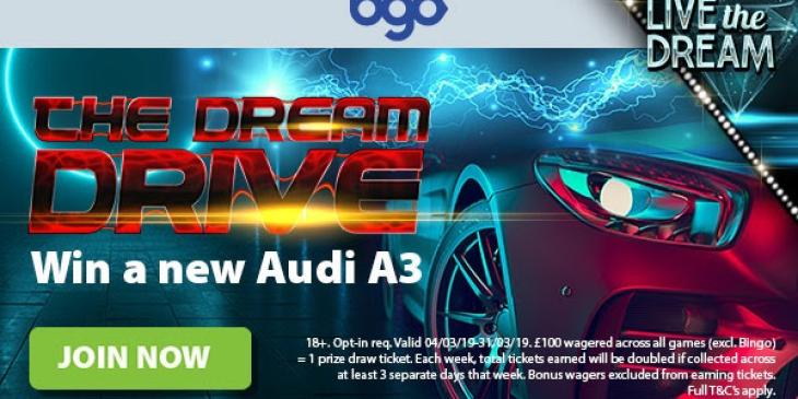 Win a Brand New Audi A3 with the bgo Casino Promotions in March