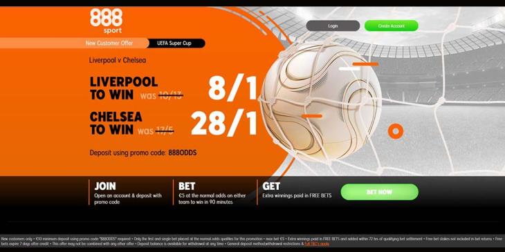 UEFA Super Cup Final Enhanced Odds: 28/1 for Chelsea to Win