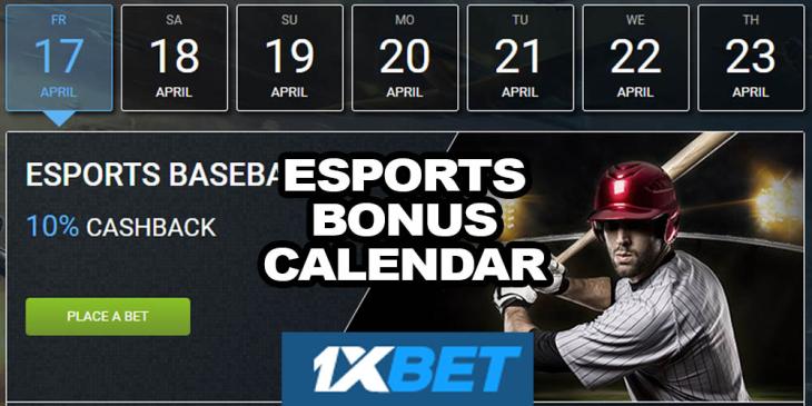 Virtual Sports Betting Cashback E-Sports Bonus Calendar.